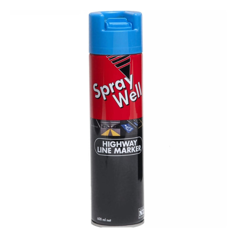 SprayWell Highway Line Marker Aerosol Paint (Blue)