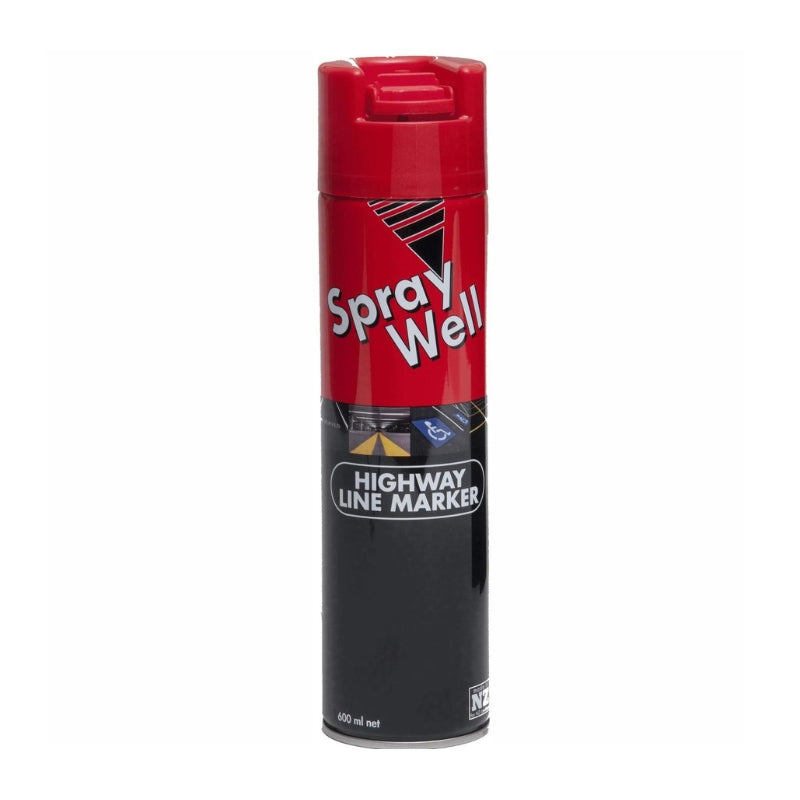 SprayWell Highway Line Marker Aerosol Paint (Red)