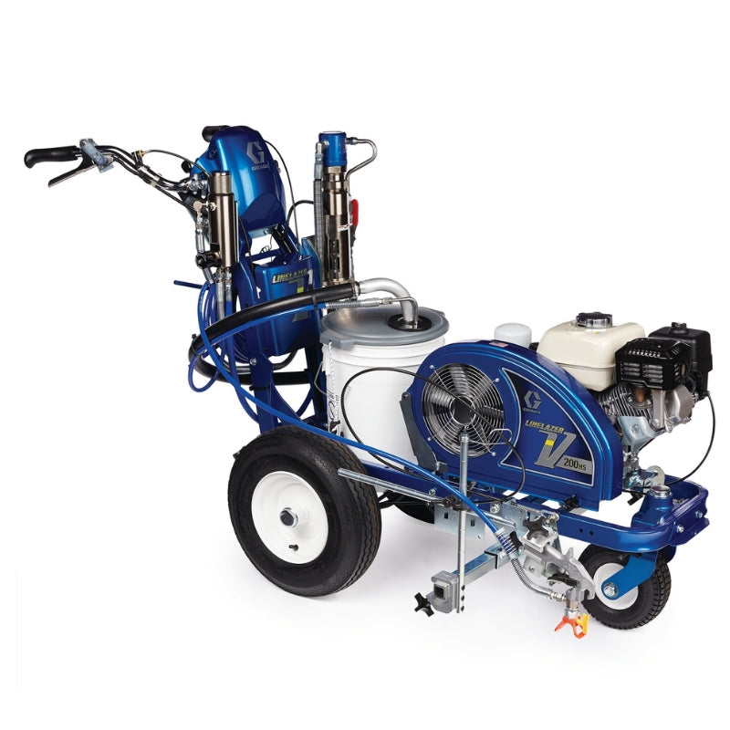 LineLazer V 200HS Standard Series Gas Hydraulic Airless Line Striper, 1 Manual Gun 17H459