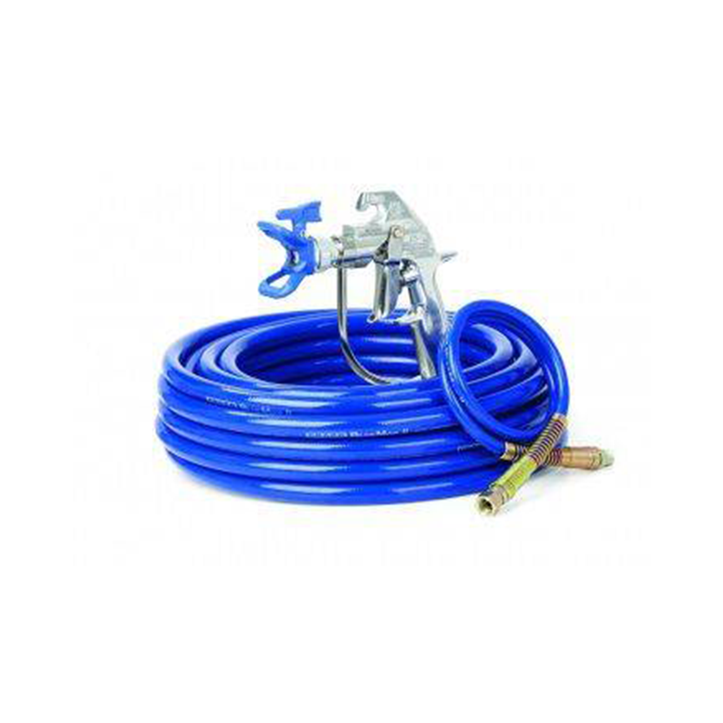 GRACO Spray Gun Airless Silver Plus Gun c/w 6.4 mm x 15 m 3300 psi Hose, RAC X 517 HandTite Guard, 0.9 m Whip Hose 287041