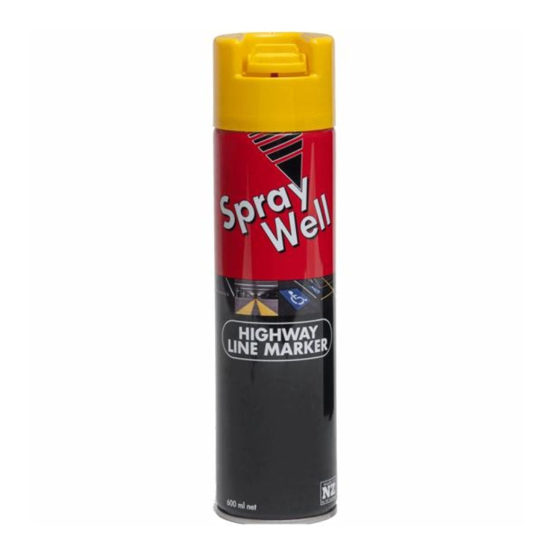 SprayWell Highway Line Marker Aerosol Paint (Yellow)