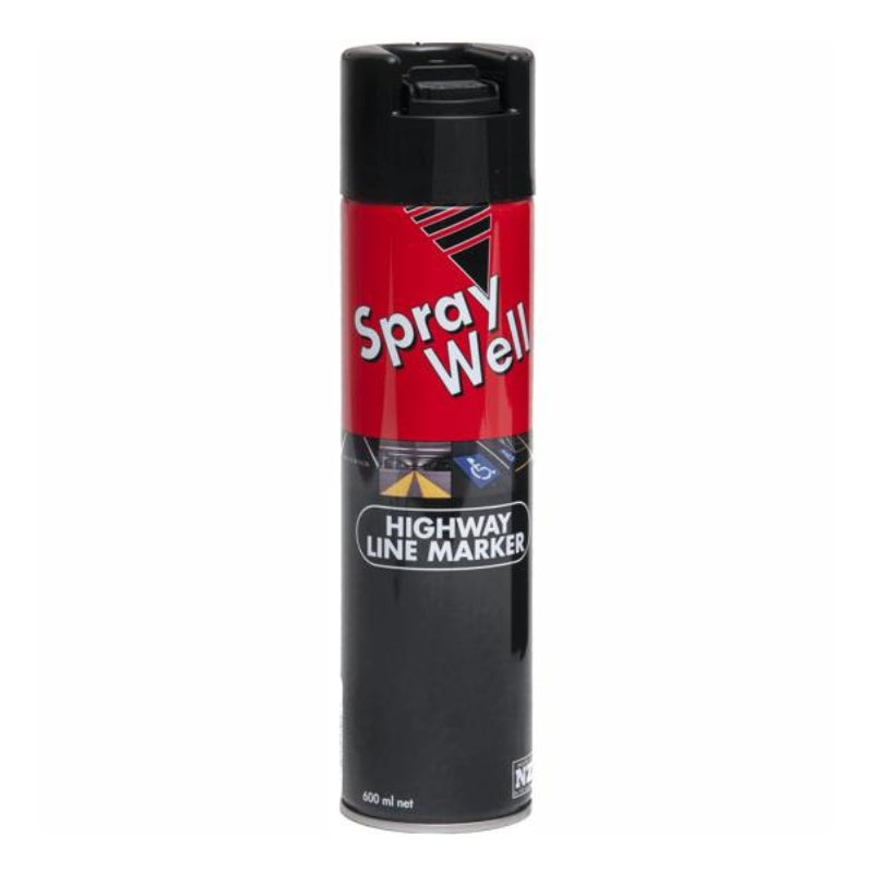 SprayWell Highway Line Marker Aerosol Paint (Black)