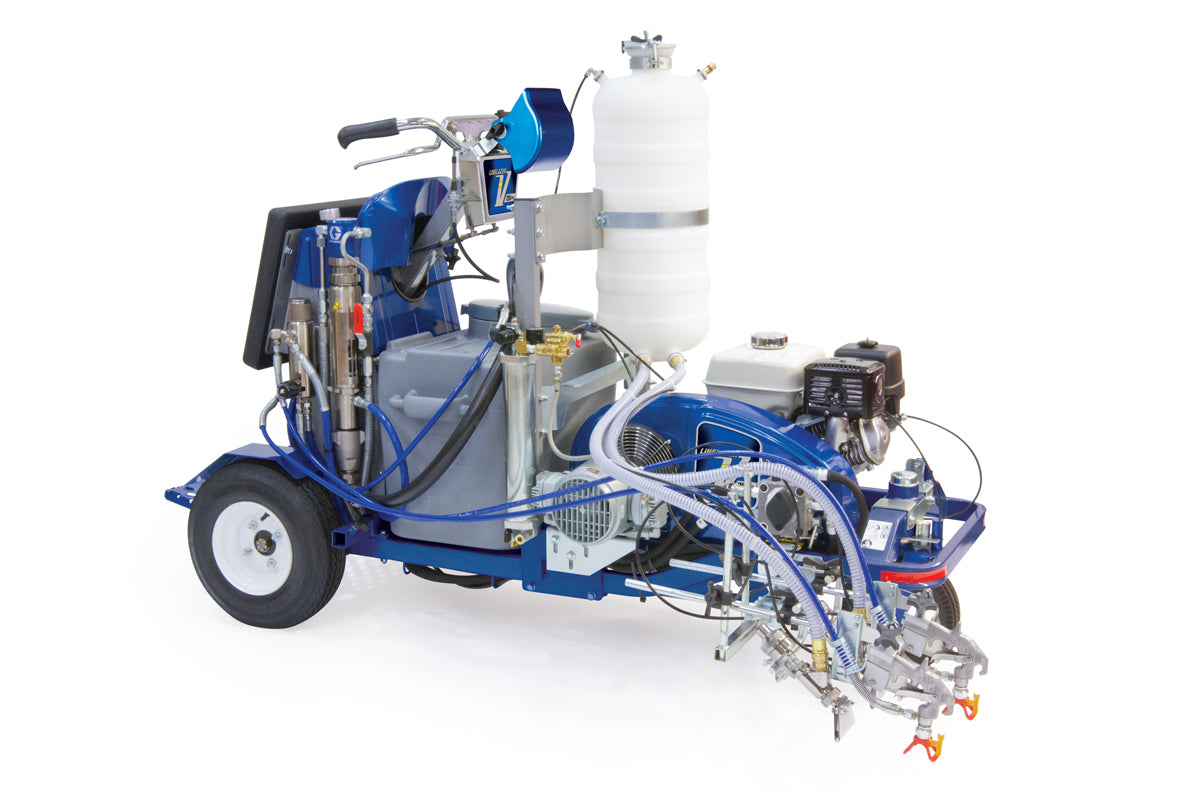 GRACO LineLazer V 250SPS Airless Line Marker Self Propelled 2 Auto Guns, 2 Tanks 17H469